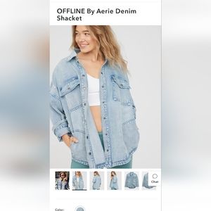 Denim shacket Offline by Aerie